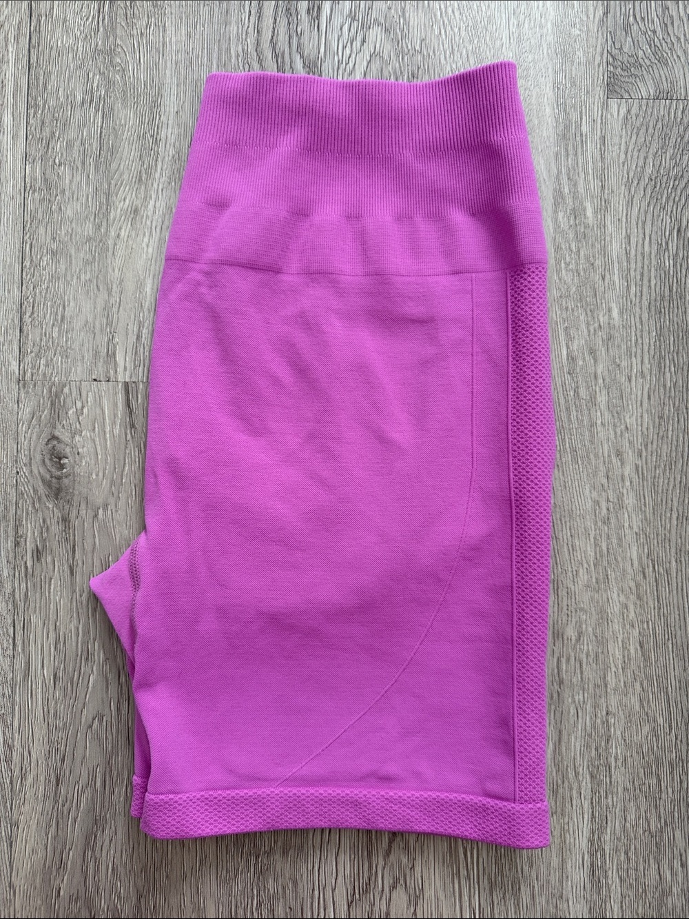 High-Waist Pink Seamless Bike Shorts for Women